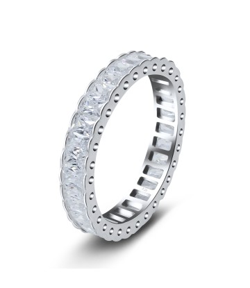 CZ Setting Rhodium Plated Silver Ring NSR-3226-RP